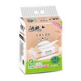 洁柔可湿水面纸大号150抽*3（013633）