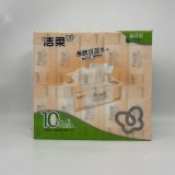 洁柔牌纸面巾自然无香10包家庭装（030852）