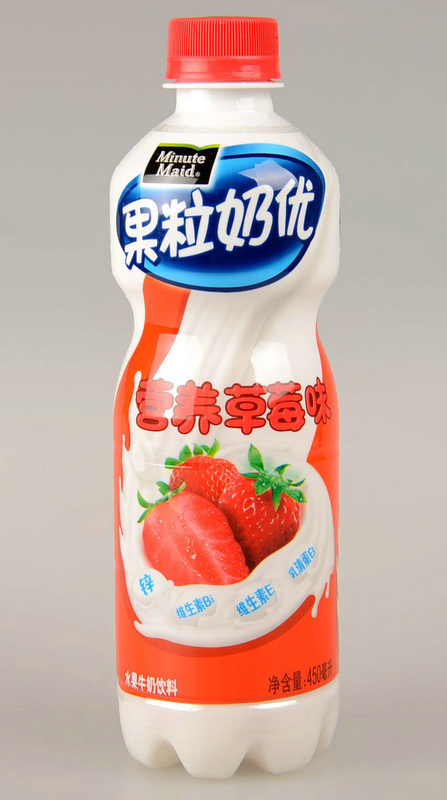 美汁源果粒奶优草莓味450ml200364